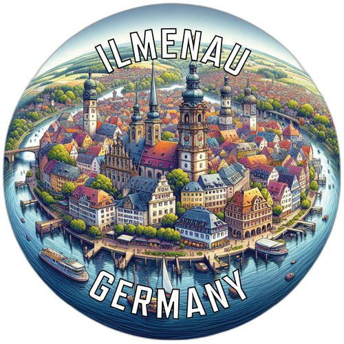 Ilmenau Germany Souvenir Die Cut Flat Magnet 6-Inch