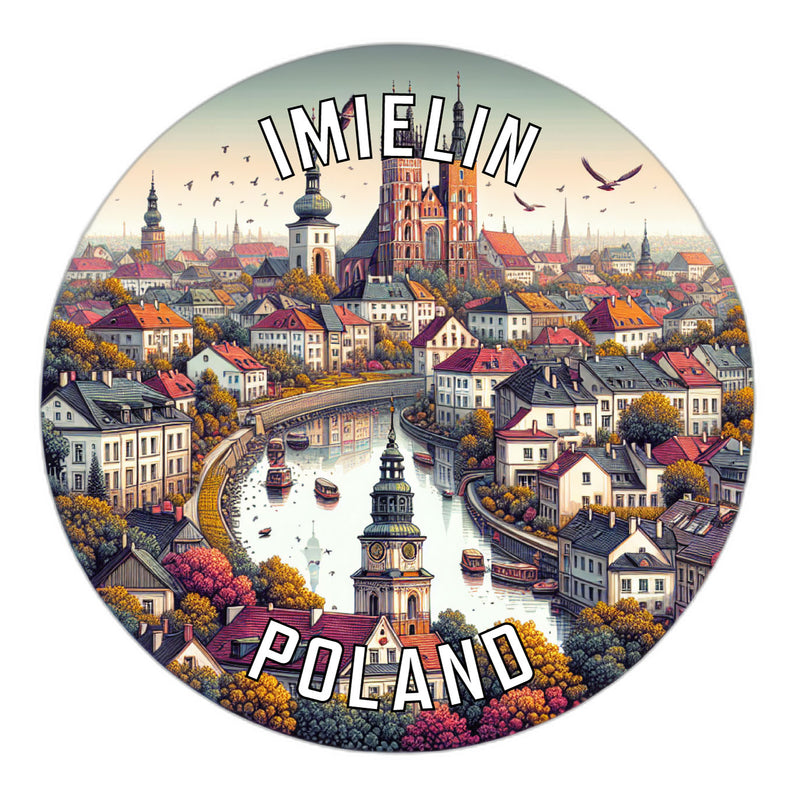 Imielin Poland Souvenir Vinyl Decal Sticker 6-Inch