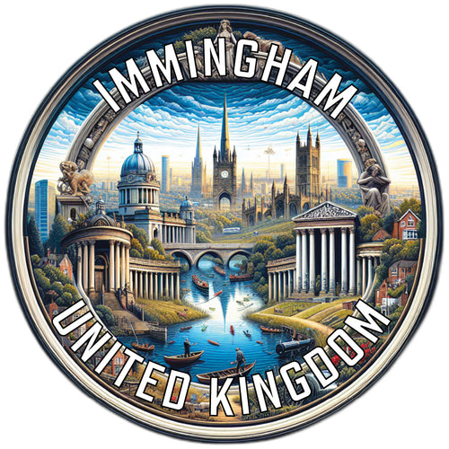 Immingham United Kingdom Souvenir Die Cut Flat Magnet 6-Inch