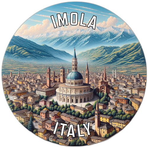 Imola Italy Souvenir Die Cut Flat Magnet 6-Inch