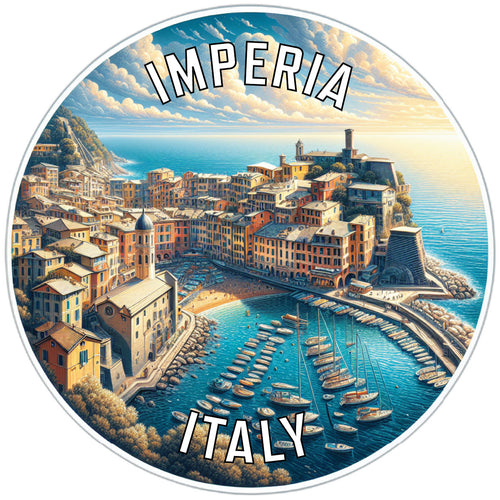 Imperia Italy Souvenir Die Cut Flat Magnet 2-Inch