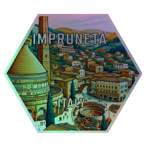 Impruneta Italy Souvenir Die Cut Flat Magnet 2-Inch