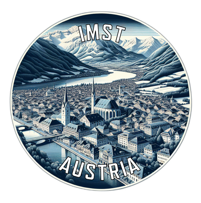 Imst Austria Souvenir Die Cut Flat Magnet 2-Inch