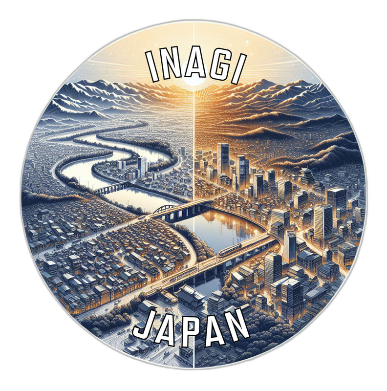 Inagi Japan Souvenir Vinyl Decal Sticker 6-Inch
