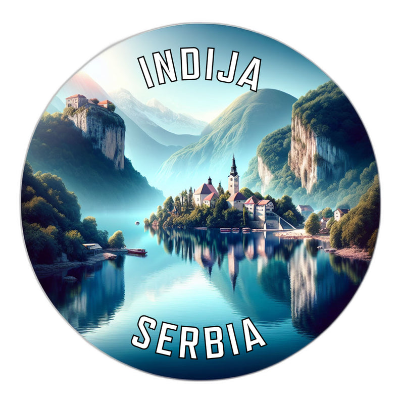Indija Serbia Souvenir Vinyl Decal Sticker 6-Inch