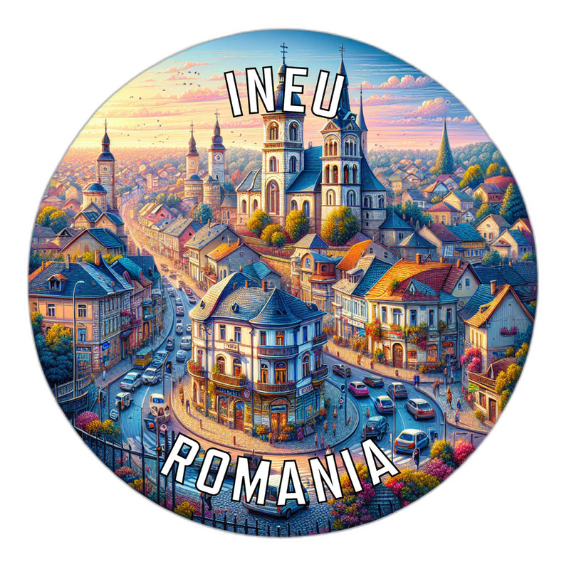 Ineu Romania Souvenir Vinyl Decal Sticker 2-Inch