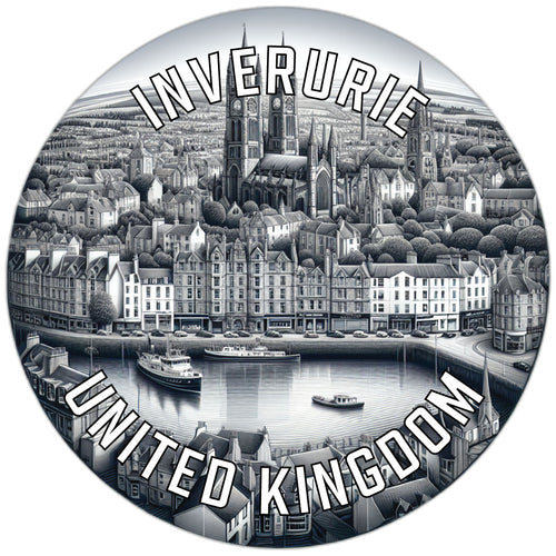 Inverurie United Kingdom Souvenir Die Cut Flat Magnet 6-Inch