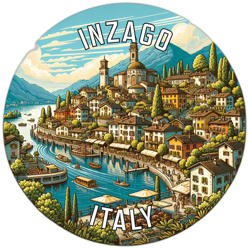 Inzago Italy Souvenir Die Cut Flat Magnet 2-Inch