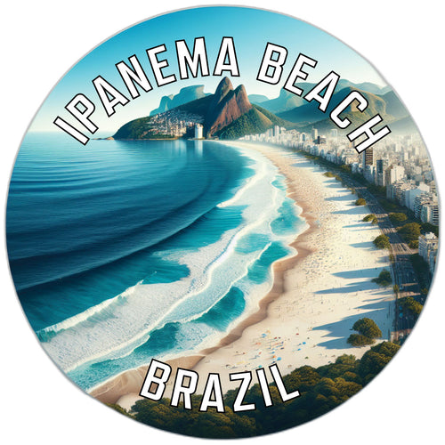 Ipanema Beach Souvenir Die Cut Flat Magnet 6-Inch