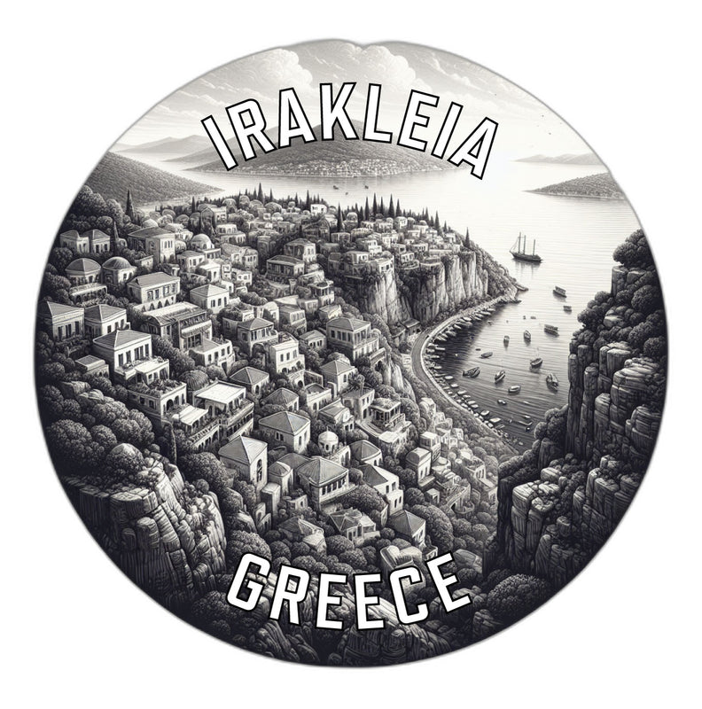 Irakleia Greece Souvenir Die Cut Flat Magnet 6-Inch