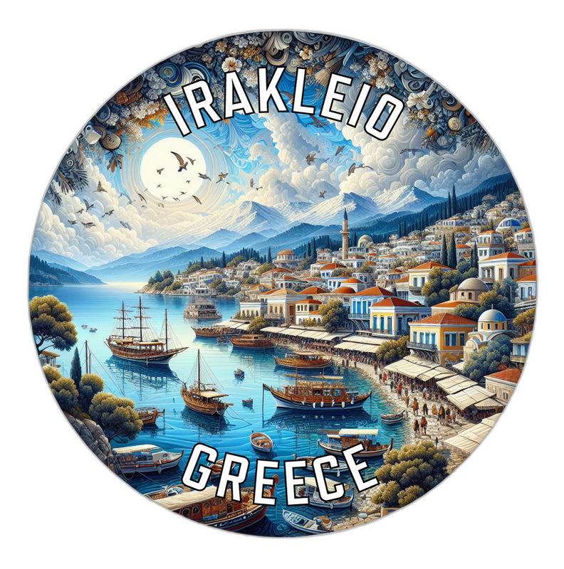 Irakleio Greece Souvenir Vinyl Decal Sticker 6-Inch