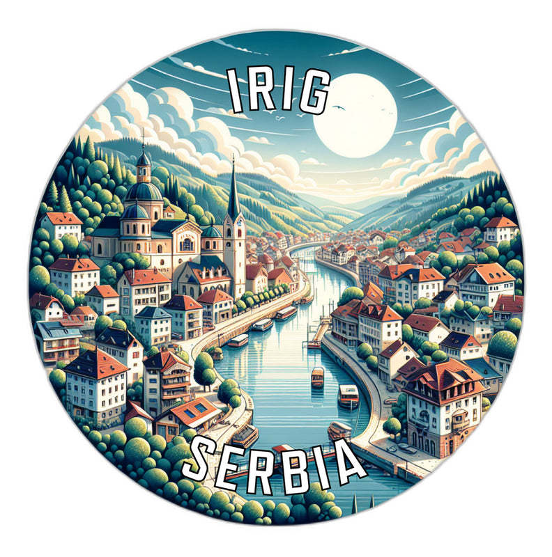 Irig Serbia Souvenir Vinyl Decal Sticker 6-Inch