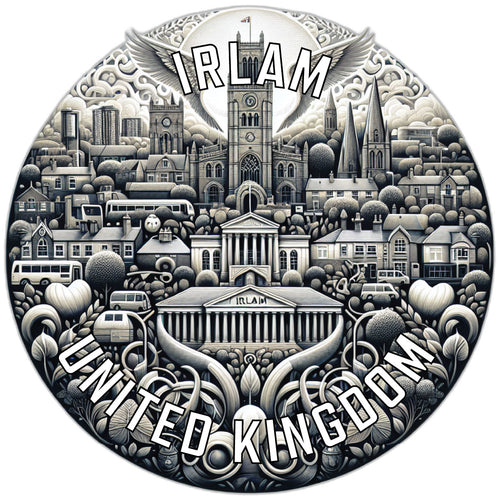Irlam United Kingdom Souvenir Die Cut Flat Magnet 2-Inch
