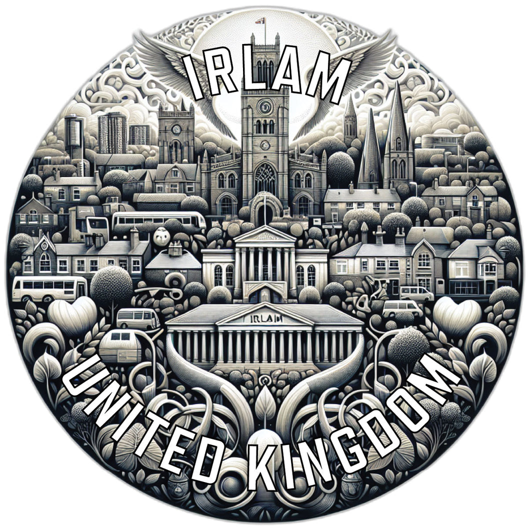 Irlam United Kingdom Souvenir Die Cut Flat Magnet 2-Inch