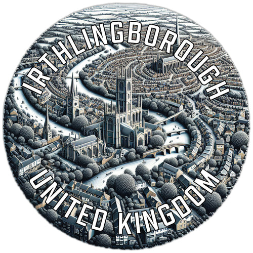 Irthlingborough United Kingdom Souvenir Die Cut Flat Magnet 2-Inch