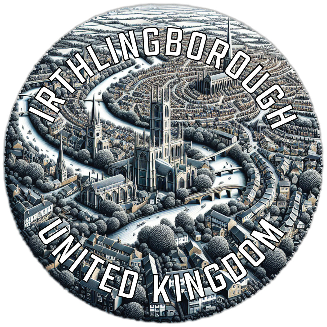 Irthlingborough United Kingdom Souvenir Die Cut Flat Magnet 2-Inch