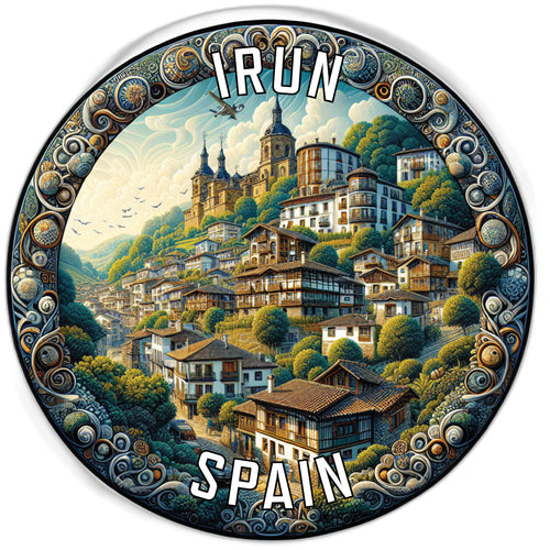 Irun Spain Souvenir Die Cut Flat Magnet 6-Inch