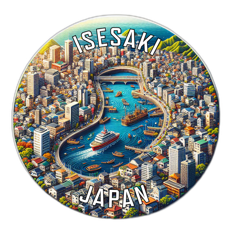 Isesaki Japan Souvenir Vinyl Decal Sticker 6-Inch