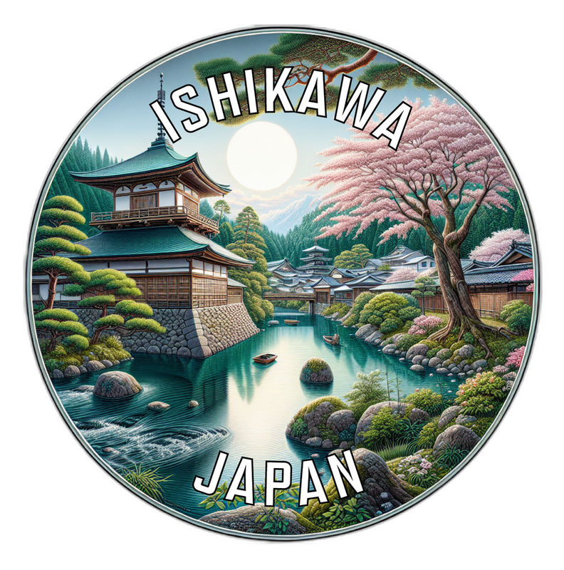 Ishikawa Japan Souvenir Die Cut Flat Magnet 6-Inch
