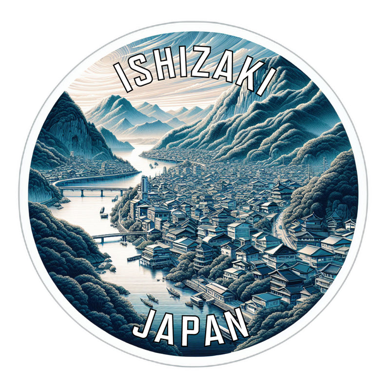 Ishizaki Japan Souvenir Vinyl Decal Sticker 2-Inch