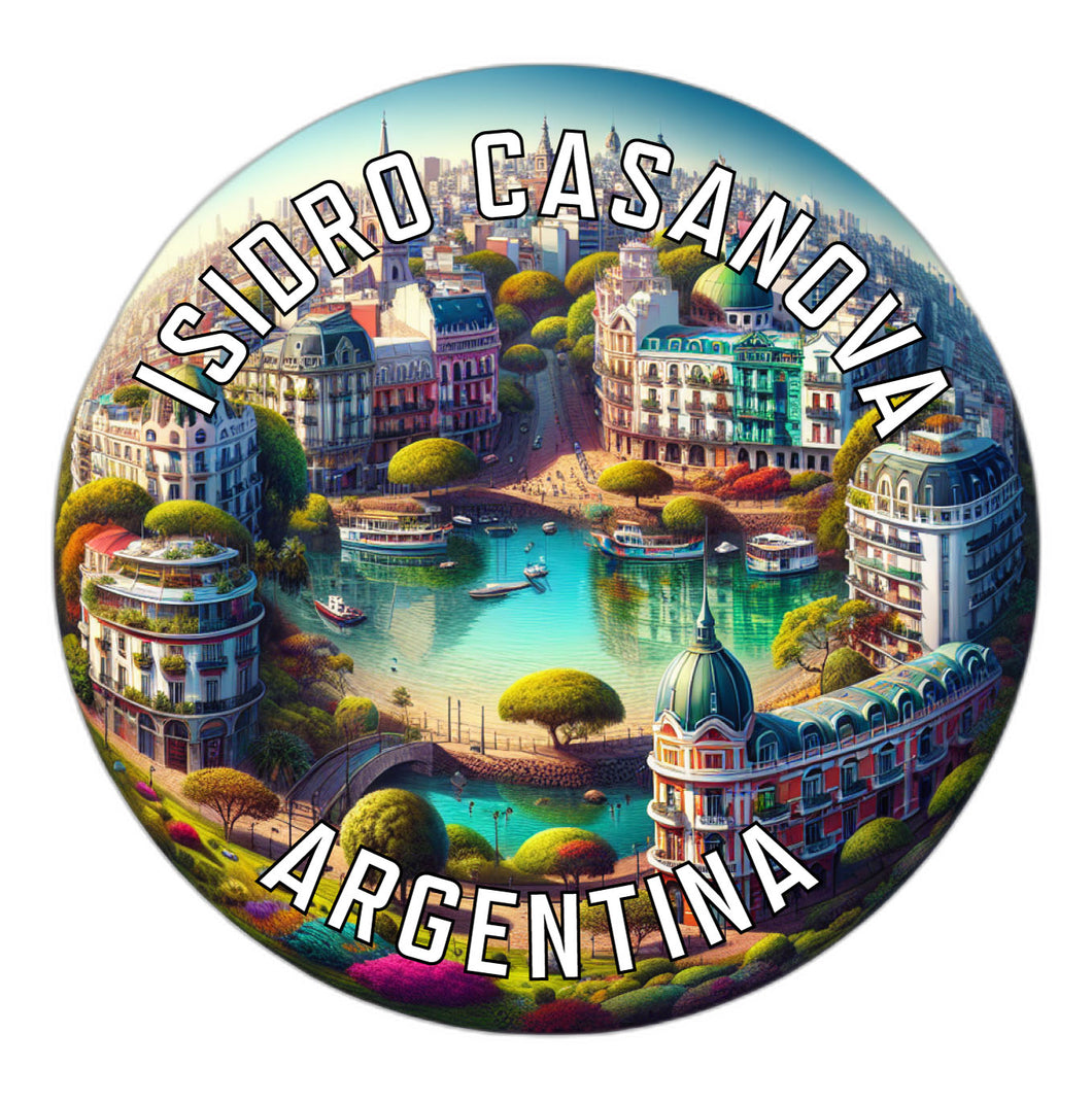 Isidro Casanova Argentina Souvenir Die Cut Flat Magnet 2-Inch