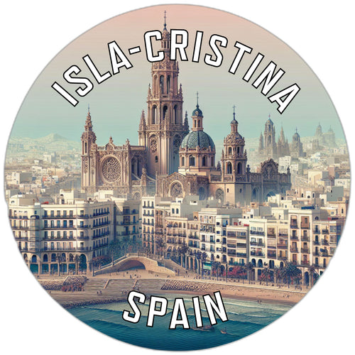 Isla Cristina Spain Souvenir Die Cut Flat Magnet 2-Inch