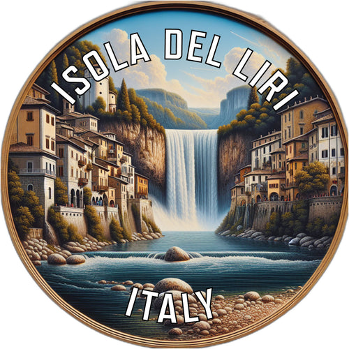 Isola del Liri Italy Souvenir Die Cut Flat Magnet 6-Inch