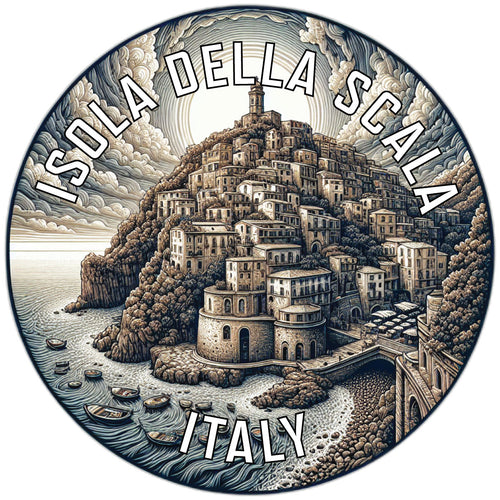 Isola della Scala Italy Souvenir Die Cut Flat Magnet 6-Inch
