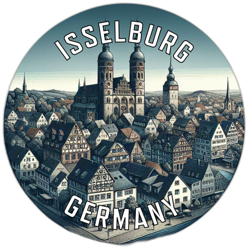 Isselburg Germany Souvenir Die Cut Flat Magnet 2-Inch