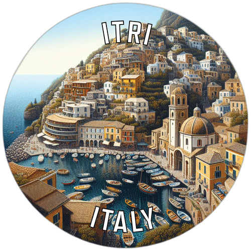 Itri Italy Souvenir Die Cut Flat Magnet 6-Inch