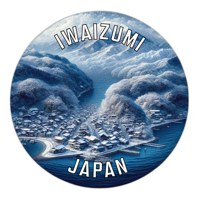 Iwaizumi Japan Souvenir Die Cut Flat Magnet 6-Inch