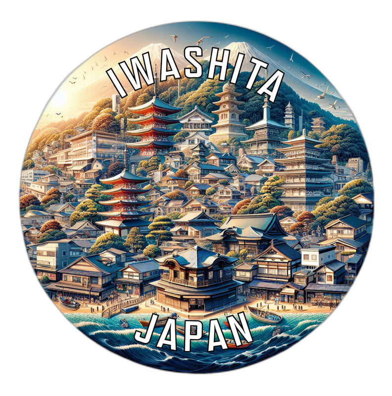 Iwashita Japan Souvenir Die Cut Flat Magnet 6-Inch
