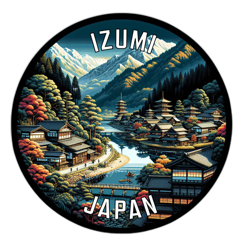 Izumi Japan Souvenir Die Cut Flat Magnet 6-Inch