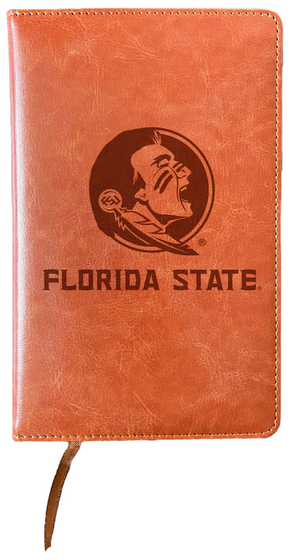 Florida State Seminoles Engraved 8" x 5" Leather Journal Officially Licensed Collegiate Product Single