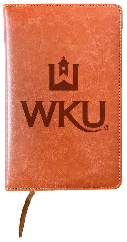 Western Kentucky Hilltoppers Engraved 8" x 5" Leather Journal Officially Licensed Collegiate Product Single