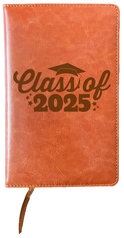 Class of 2025 Graduation  8” x 5” Leather Journal Single