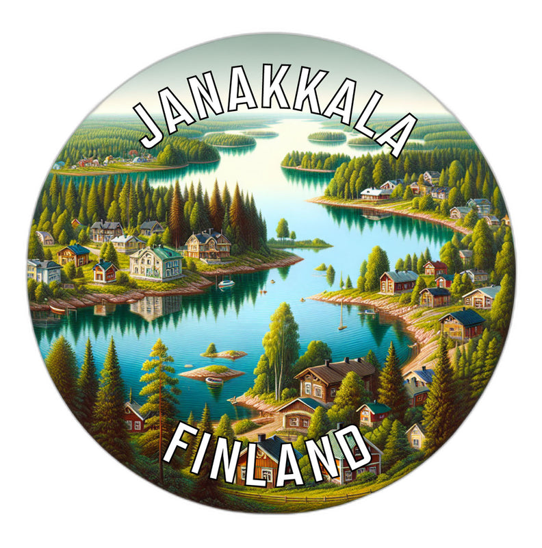 Janakkala Finland Souvenir Die Cut Flat Magnet 2-Inch
