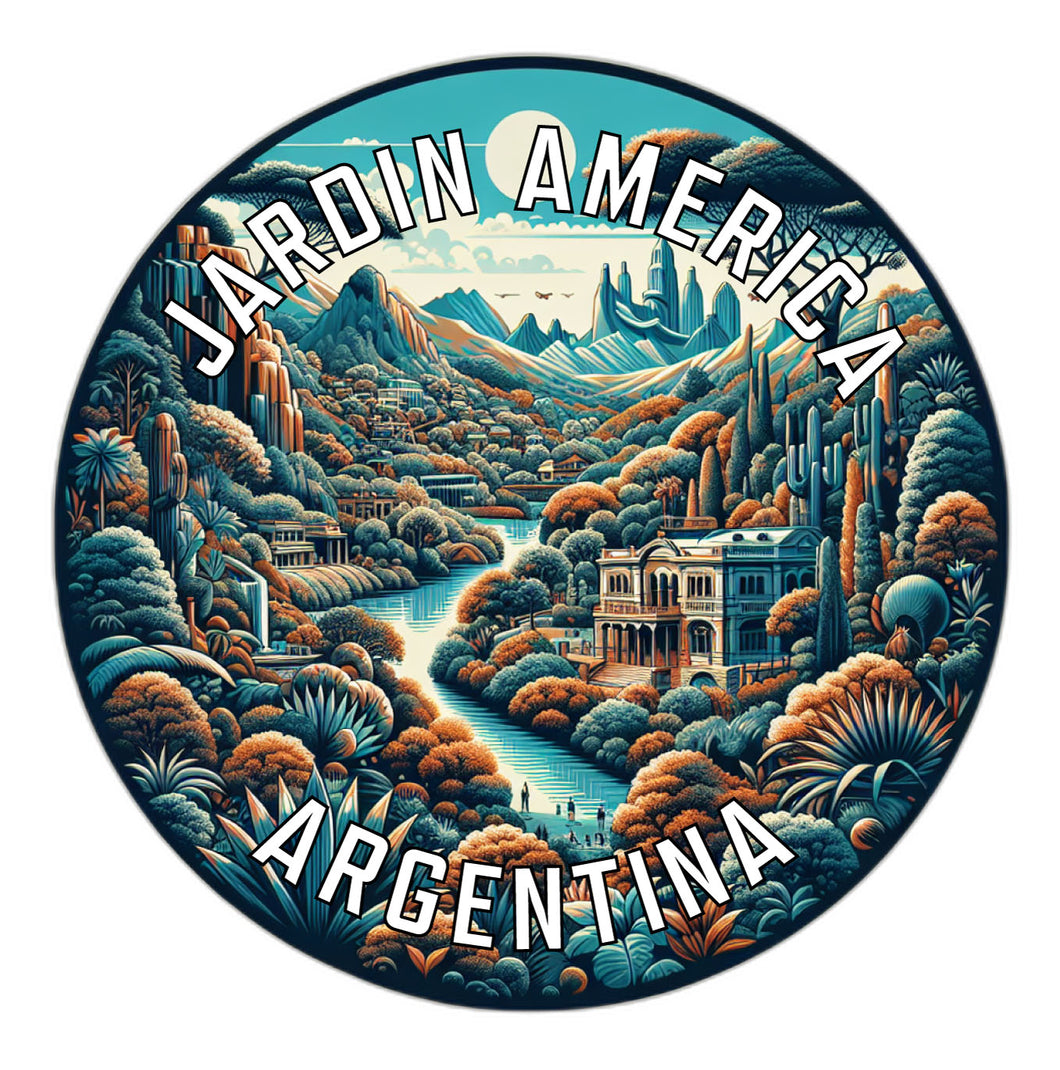 Jardin America Argentina Souvenir Die Cut Flat Magnet 6-Inch