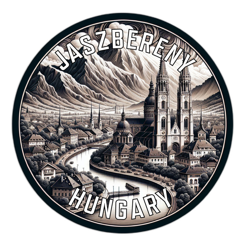 Jaszbereny Hungary Souvenir Die Cut Flat Magnet 6-Inch