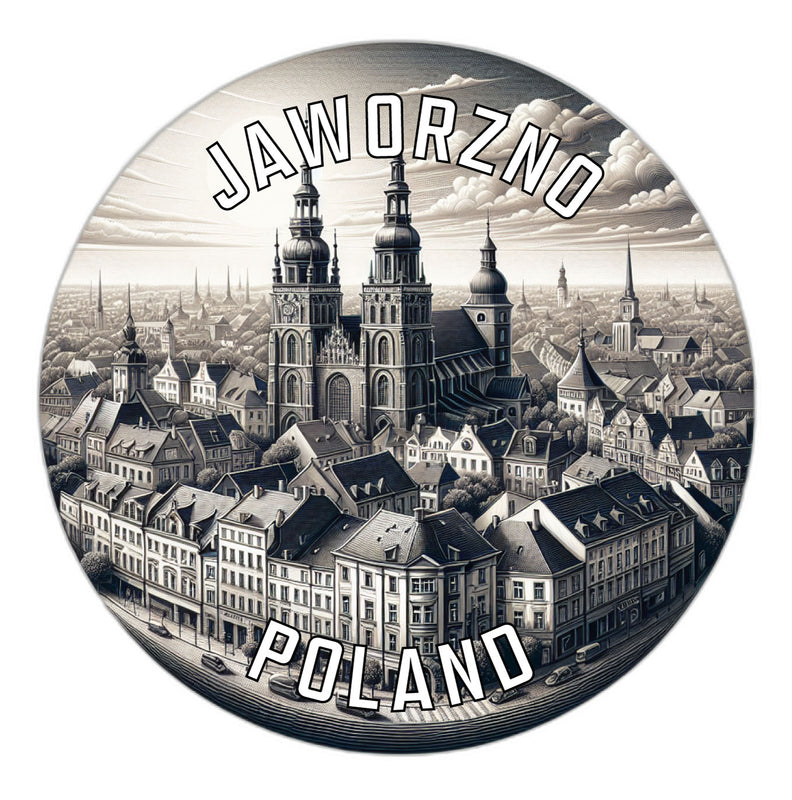 Jaworzno Poland Souvenir Die Cut Flat Magnet 6-Inch