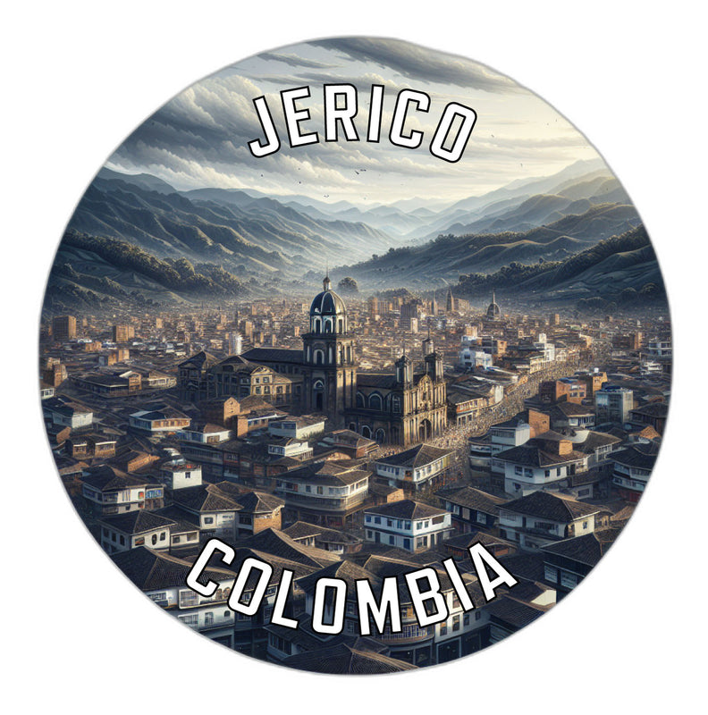 Jerico Colombia Souvenir Die Cut Flat Magnet 2-Inch