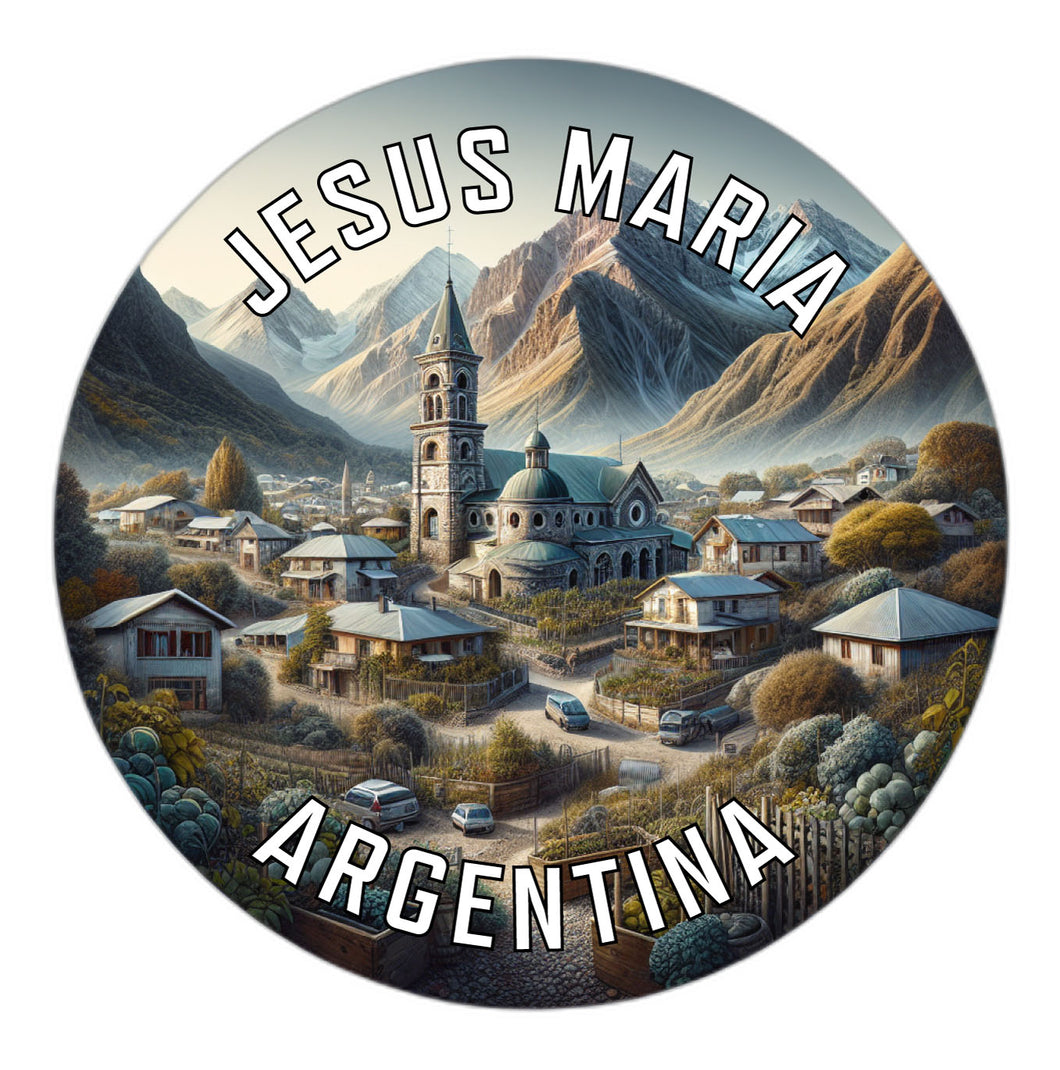 Jesus Maria Argentina Souvenir Die Cut Flat Magnet 2-Inch