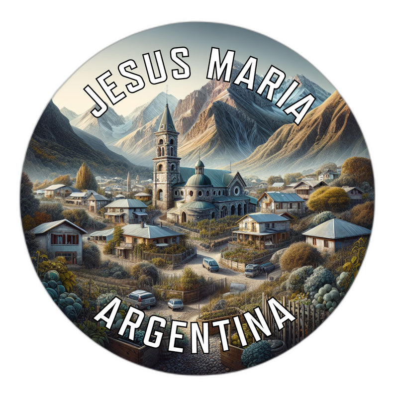 Jesus Maria Argentina Souvenir Die Cut Flat Magnet 2-Inch