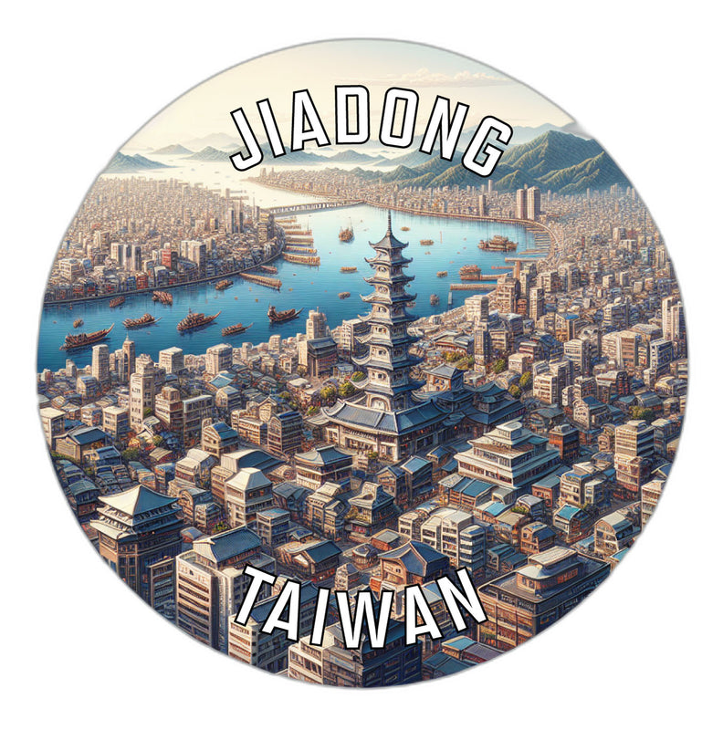 Jiadong Taiwan Souvenir Die Cut Flat Magnet 2-Inch