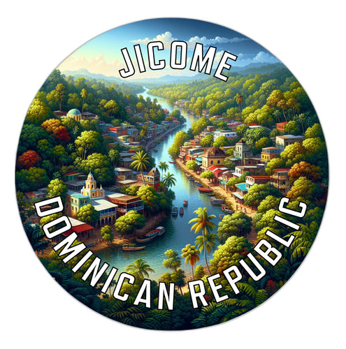 Jicome Dominican Republic Souvenir Vinyl Decal Sticker 6-Inch