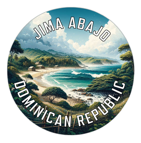 Jima Abajo Dominican Republic Souvenir Vinyl Decal Sticker 2-Inch