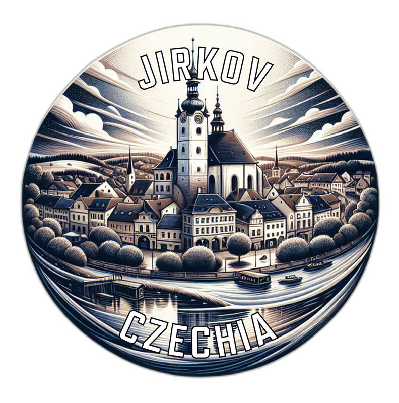 Jirkov Czechia Souvenir Die Cut Flat Magnet 6-Inch