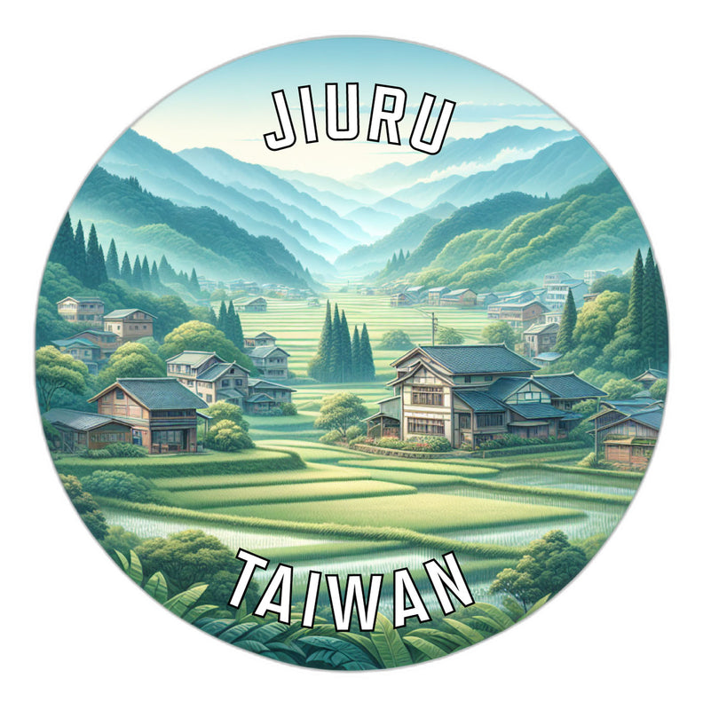 Jiuru Taiwan Souvenir Vinyl Decal Sticker 2-Inch