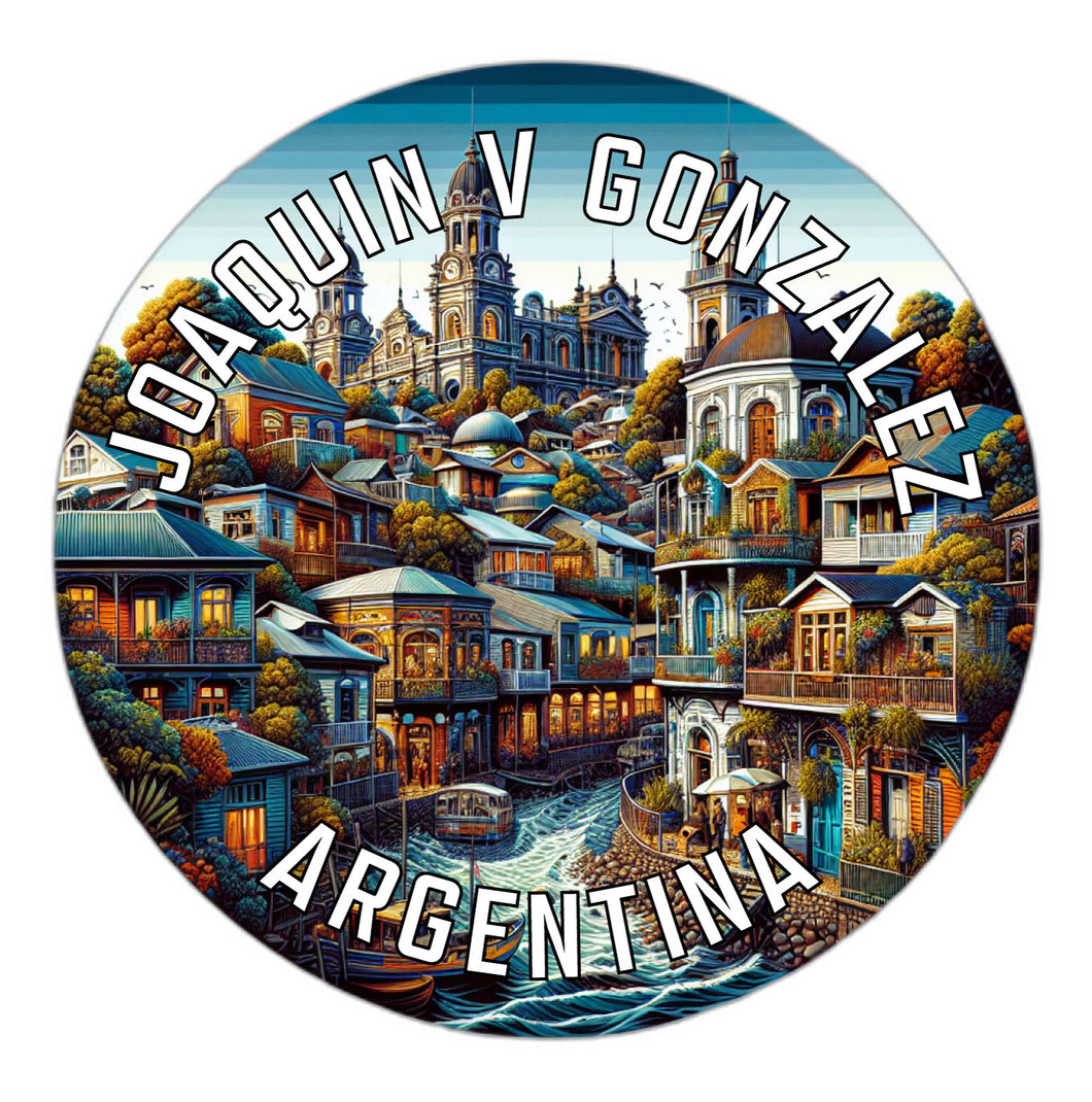 Joaquin V Gonzalez Argentina Souvenir Die Cut Flat Magnet 2-Inch