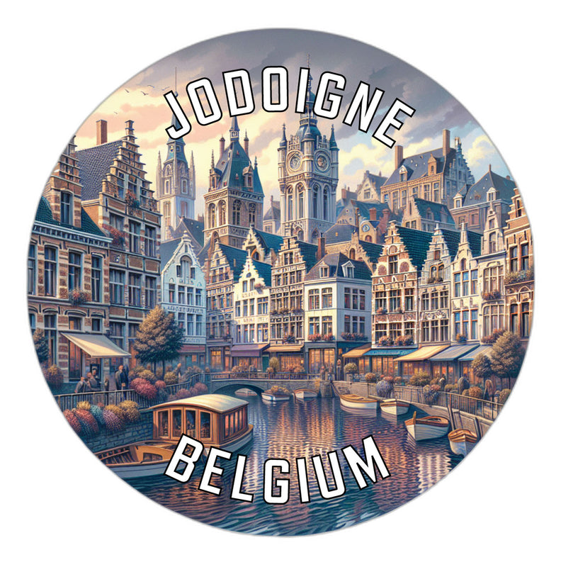 Jodoigne Belgium Souvenir Die Cut Flat Magnet 2-Inch